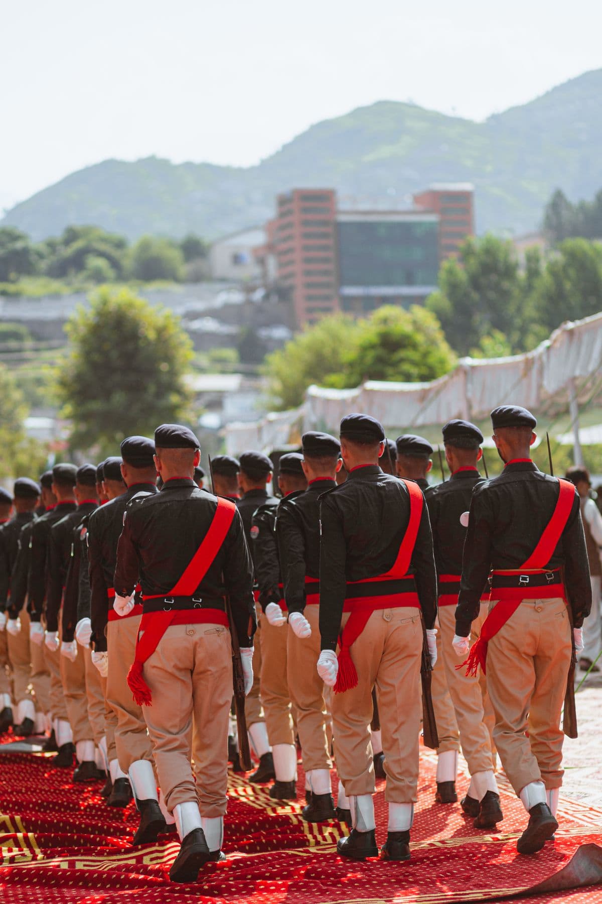 Cadets at a ceremonial parade